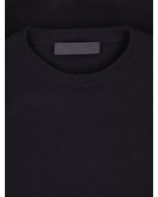 Valentino Blue Crewneck Knitted Top