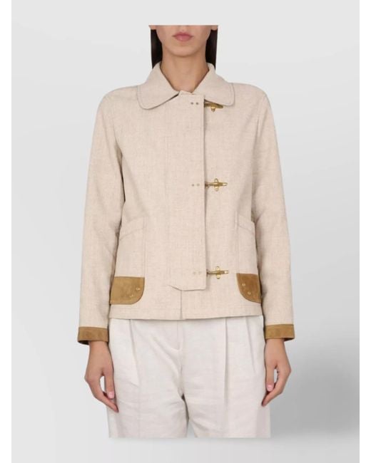 Fay Natural Fitted Jacket