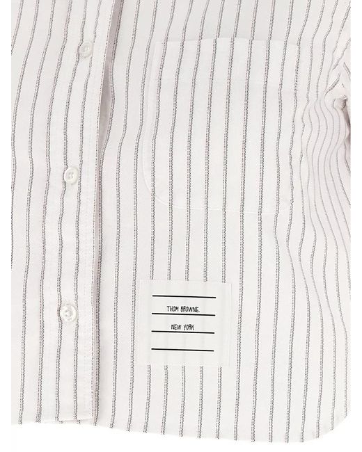 Thom Browne Natural Cropped Shirt