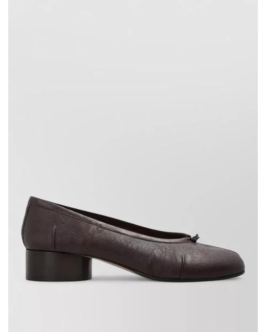 Maison Margiela Brown Tabi Ballerina Low Heel Split Toe