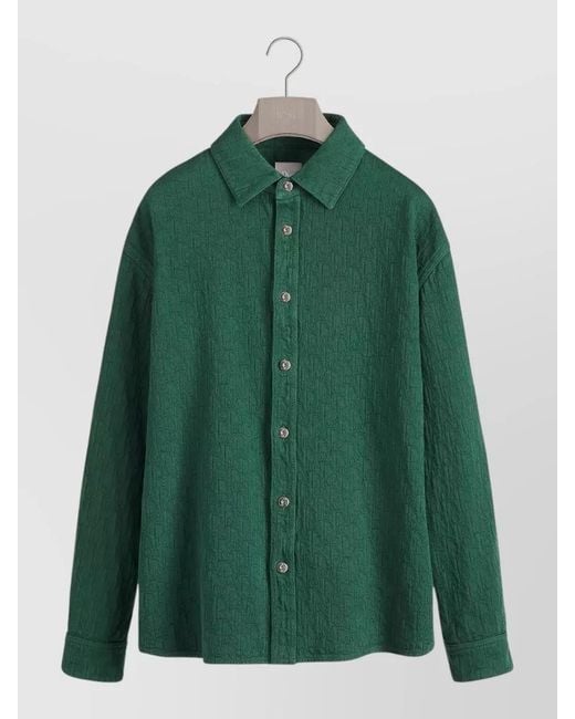 Dior Green Denim Shirt for men