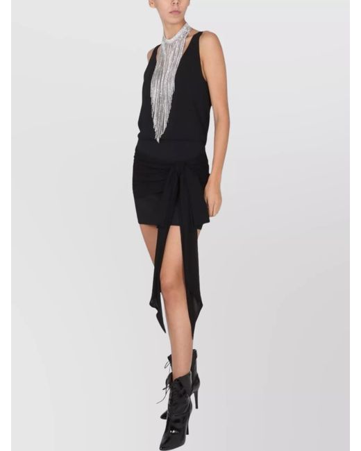 Philosophy Black Strappy Mini Dress