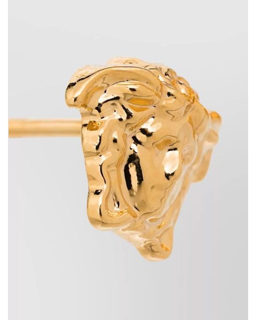 Versace Metallic Medusa Stud Earrings for men