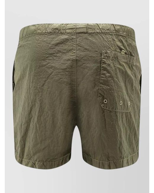 Stone Island Green Nylon Slim-Fit Swim Shorts for men