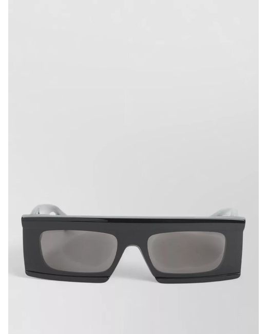 Alaïa Gray Square Acetate Sunglasses