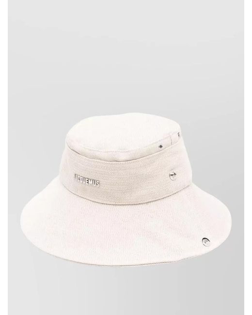 Jacquemus Natural Linen Cotton Bucket Hat