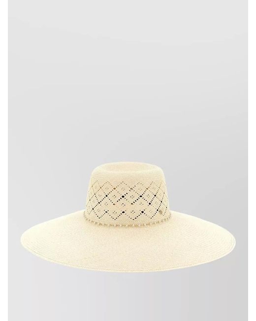 Maison Michel Natural Straw Blanche Sun Hat