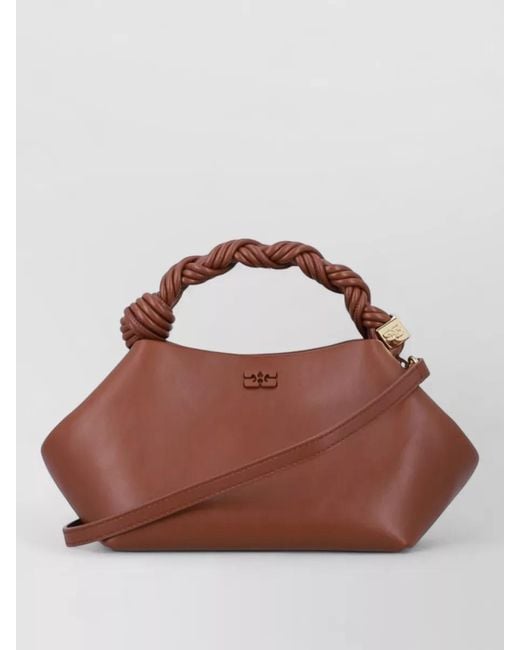 Ganni Brown Bou Small Shoulder Bag