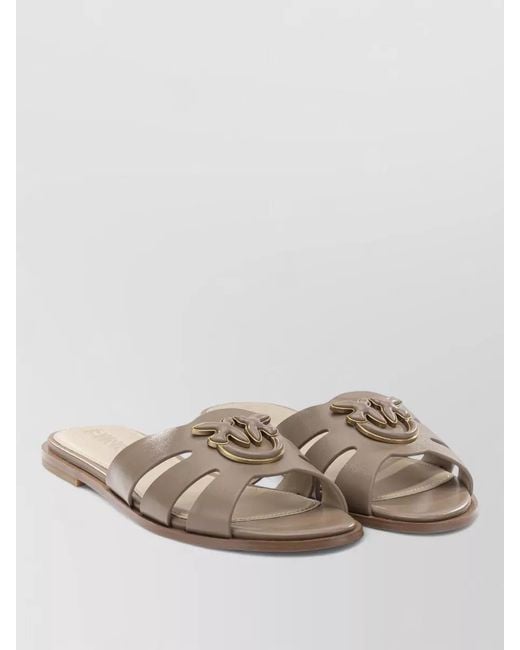 Pinko Multicolor Cut Out Flat Sole Open Toe Sandals
