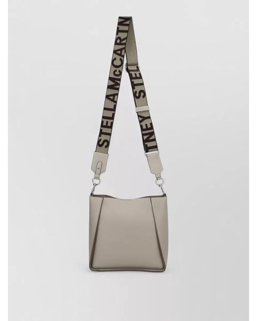 Stella McCartney Gray Stella Logo Crossbody Bag