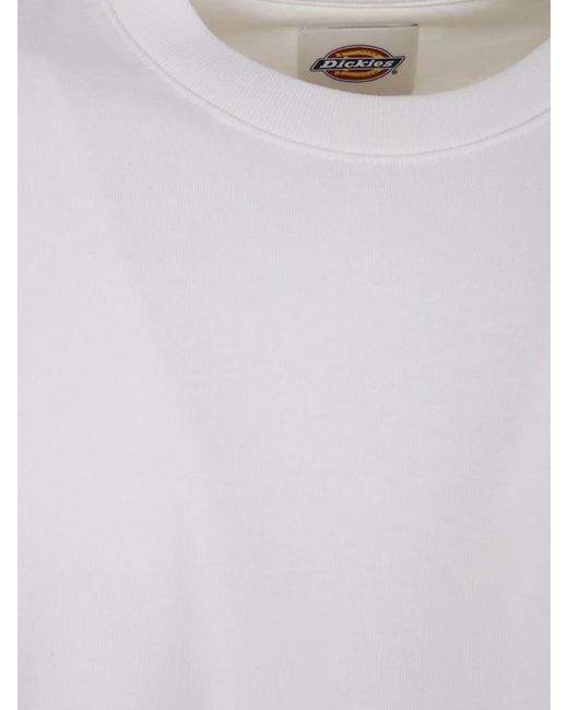 Dickies White Cotton Heavyweight Short Sleeve T-Shirt