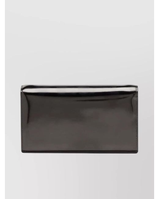 DIESEL Black 1Dr Mini Leather Clutch Bag