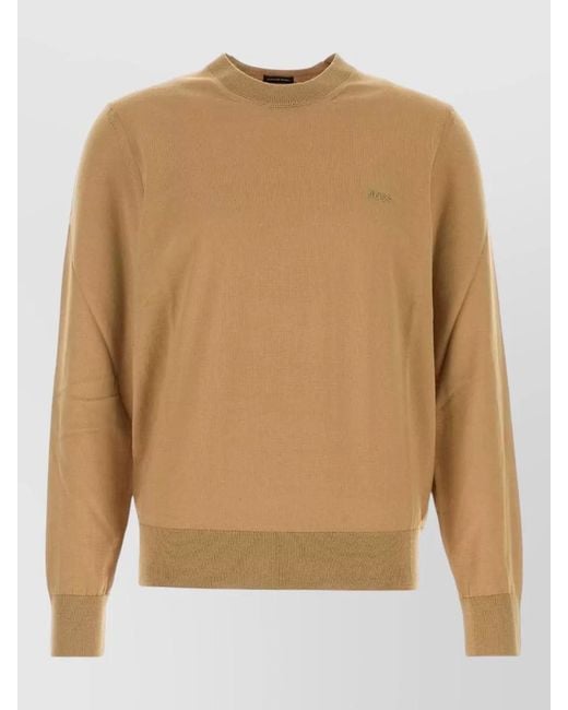 Boss Natural Virgin Wool Sweater for men