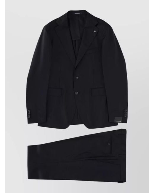 Tagliatore Blue Virgin Wool Suit for men