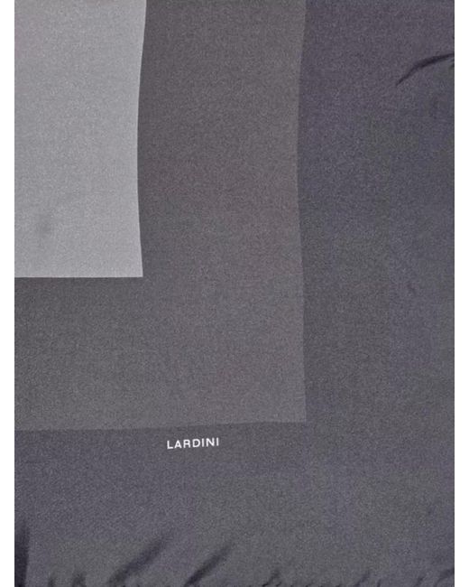 Lardini Black Silk Scarf for men