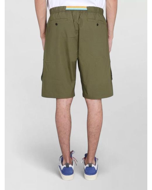Marcelo Burlon Multicolor Utility Cargo Bermuda Shorts Belt Waistband for men
