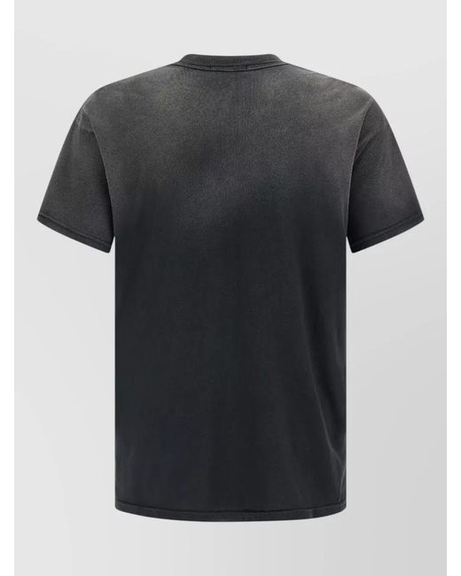 Willy Chavarria Black San Chachi Produce Graphic Crew Neck T Shirt for men
