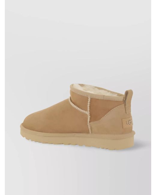 Ugg Natural Suede Ankle Boots