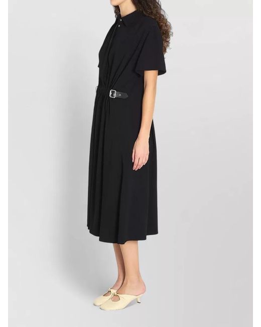 Loewe Black Belted Midi Dress