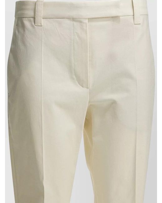 Brunello Cucinelli Natural Tailored Trousers