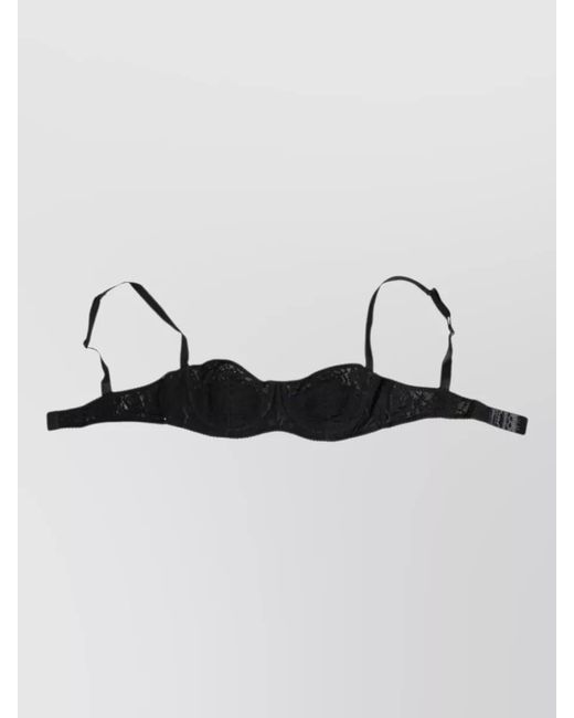 Dolce & Gabbana Metallic Lace Underwire Bra Lingerie Underwear