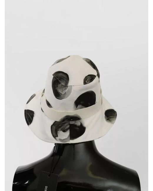 Dolce & Gabbana Gray Polka Dot Bucket Hat