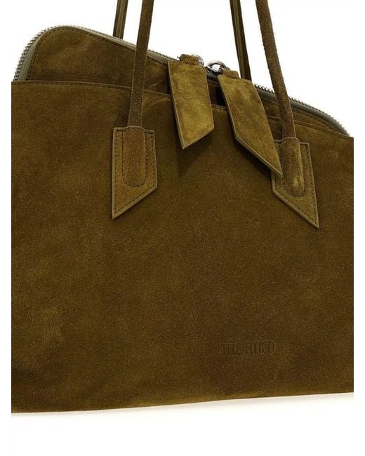 The Attico Green Medium Leather Tote Bag