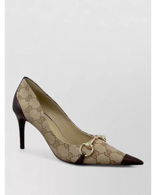 Gucci Metallic High Heel Pumps