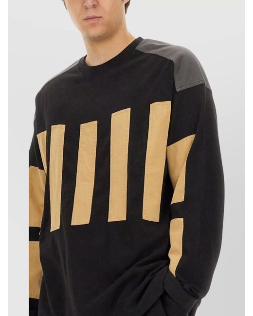 Dries Van Noten Black Cotton Sweatshirt for men