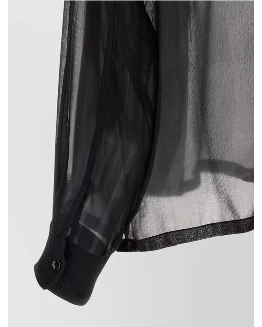 Saint Laurent Black Silk Shirt