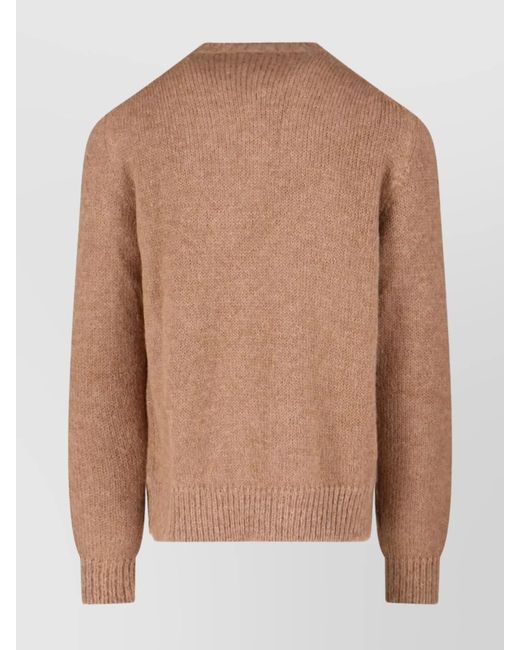 Jil Sander Brown Crewneck Sweater for men