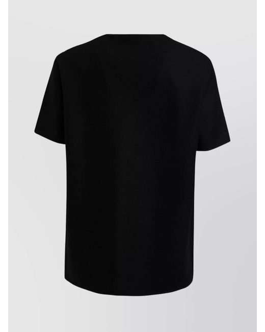 Jil Sander Black Wool Regular-Fit T-Shirt for men