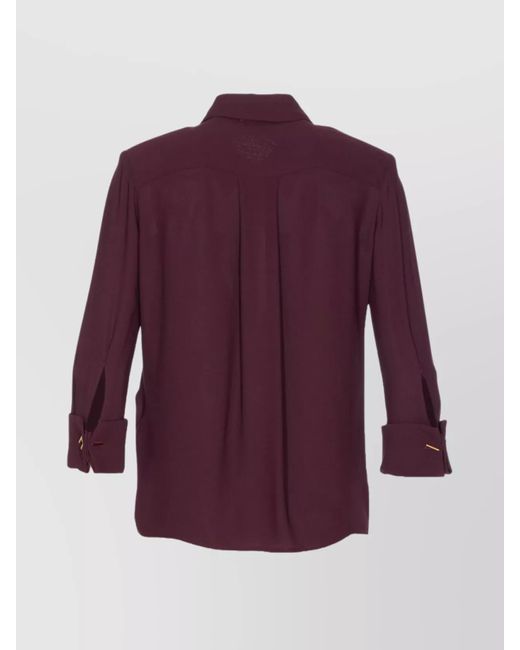 Elisabetta Franchi Purple Viscose Shirt