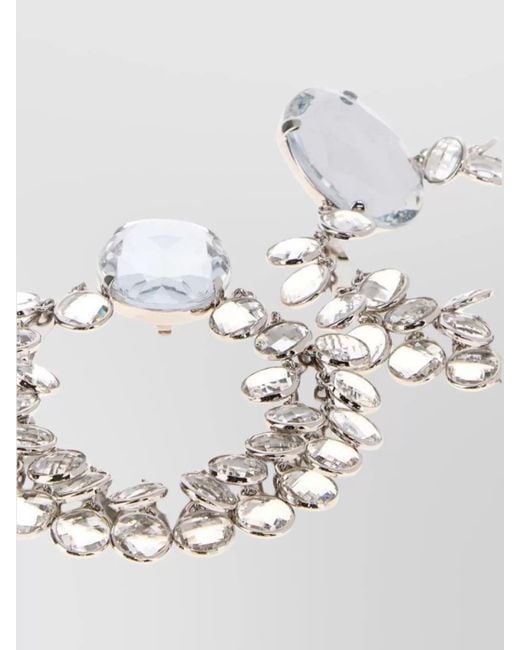 Givenchy Metallic Embellished Chandelier Earrings