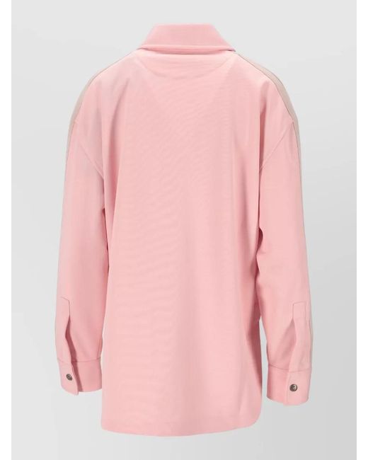 Palm Angels Pink Logo Track Shirt