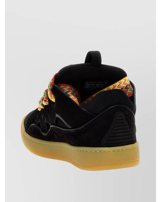 Lanvin Multicolor Leather Low-Top Sneakers for men