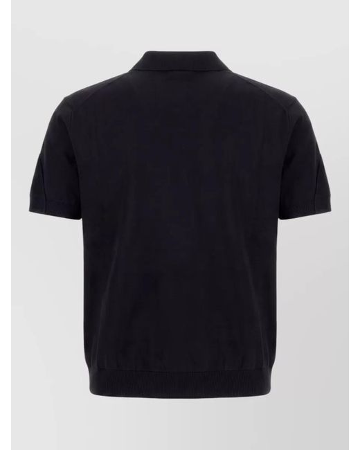 Givenchy Black Cotton Polo Shirt for men