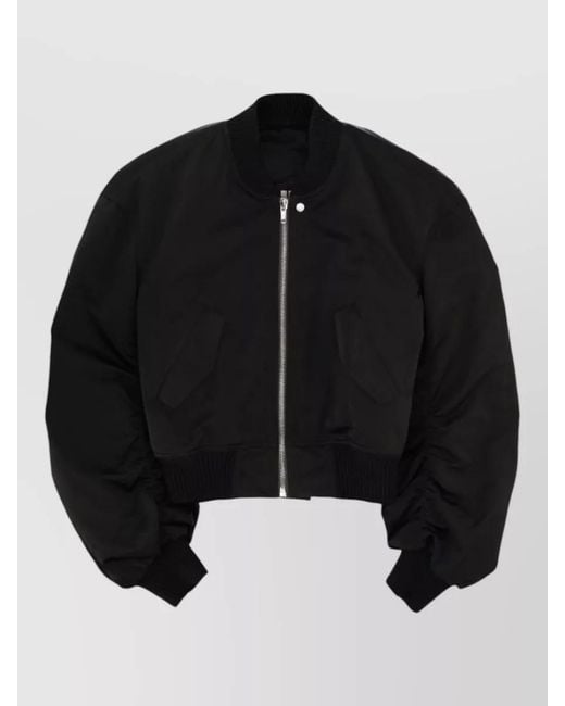 Rick Owens Black Oversized Bomber Jacket for men