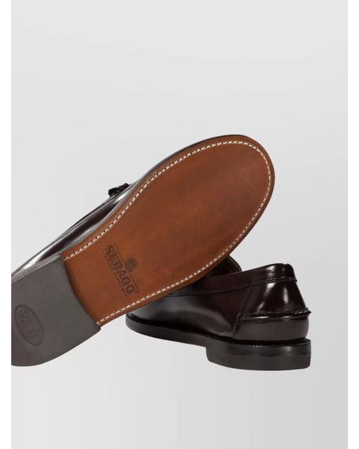Sebago Black Leather Classic Will Loafers