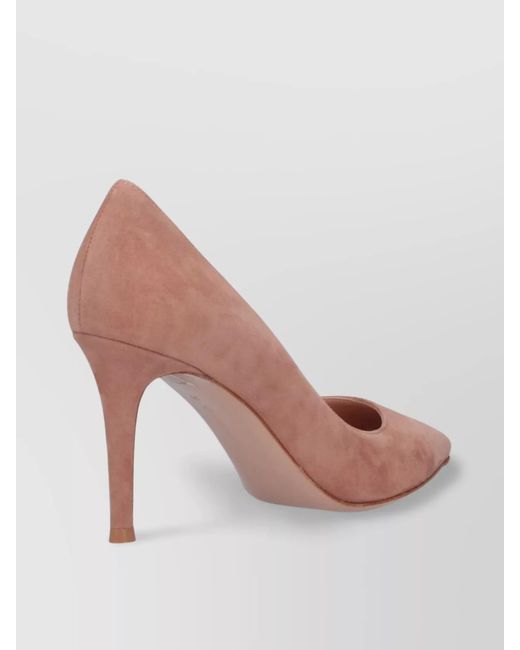 Gianvito Rossi Pink Suede Pumps