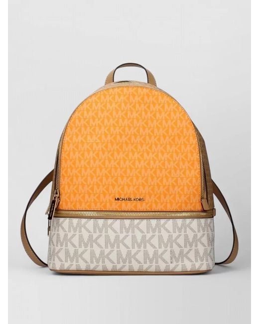 Michael Kors Gray Fabric Backpack