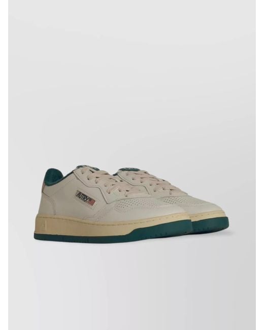 Autry White Leather Low-Top Sneakers for men