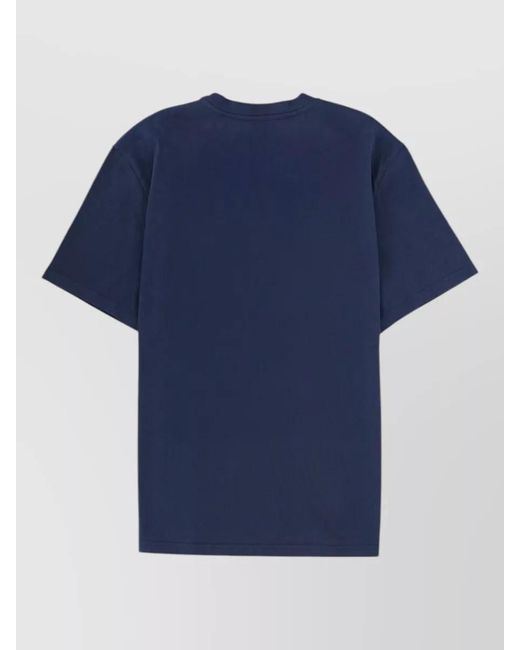 Isabel Marant Blue Cotton Regular-Fit Hugo T-Shirt for men