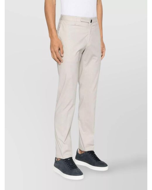 Incotex White Slim-Fit Straight-Leg Trousers for men