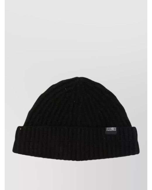 MM6 by Maison Margiela Black Wool Beanie