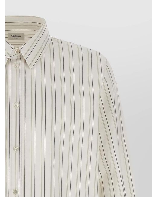 Saint Laurent White 'Cassandre' Shirt for men