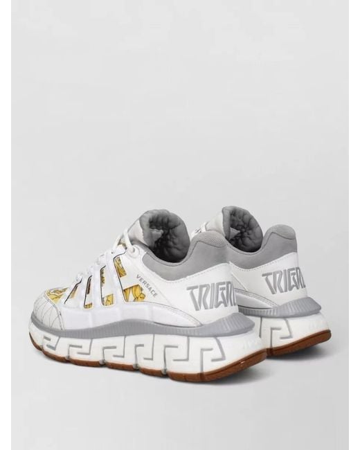 Versace Metallic Fabric Low-Top Sneakers