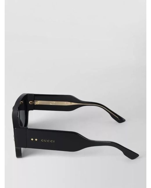 Gucci Black Sunglasses Gg1262S 001 Square Frame for men
