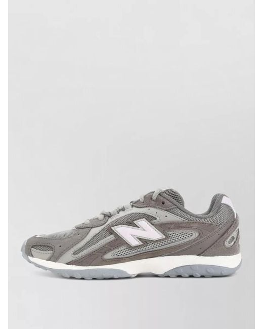 New Balance Gray 204L Sneakers Mesh Panels Rubber Sole