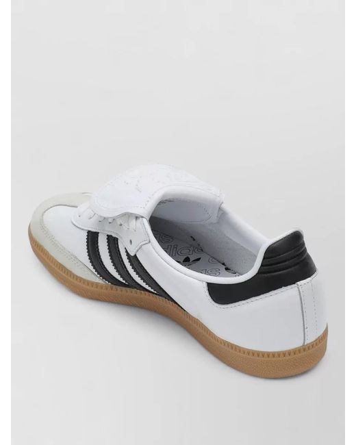 Adidas Originals Metallic Leather Sneakers Contrast Heel Tab Rubber Sole for men